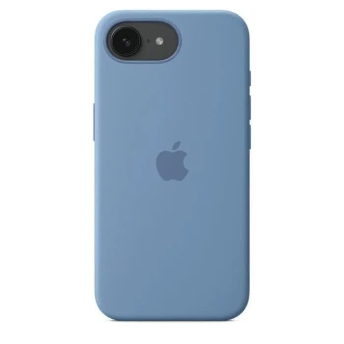 APPLE - iPhone 16E - Coque en silicone - Bleu d’hiver — photo 1