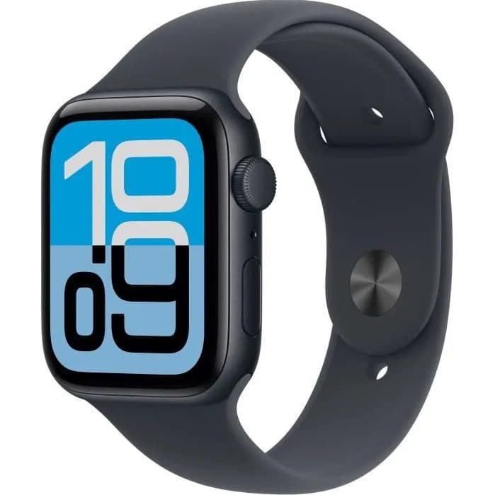 Apple Watch SE 3 GPS 44mm Boîtier Aluminium Bracelet Midnight Sport Band S/M Minuit — photo 1