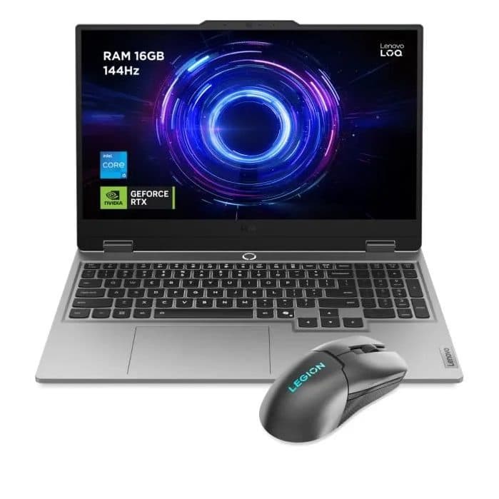 PC portable Gamer LENOVO LOQ 15IRX10 - 15'' FHD 144hz - Core i5-13450HX - RTX 5060 115W - 16 Go - 512 Go + Souris — photo 1